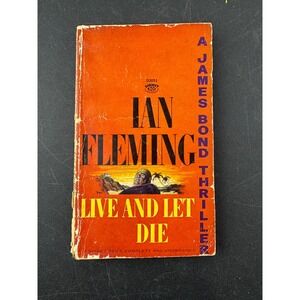 Ian Fleming Live and Let Die 1962 Signet Books James Bond Thriller Paperback